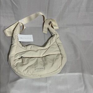 Athleta Beige Crossbody hobo Bag